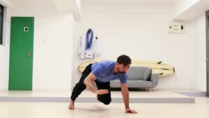 man on floor